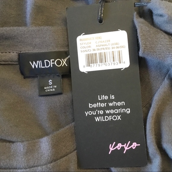 NWT Wildfox Roommate of the Year: My Dog Tee - Gray - S - Picture 5 of 6